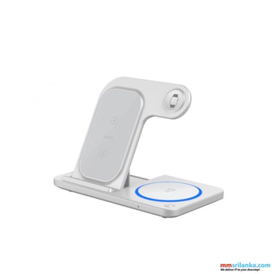 WIWU WI-W020 3 IN 1 15W WIRELESS CHARGER-(6M)