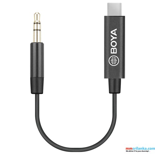 BOYA BY-K2 3.5mm TRS Male to Type-C Male Audio Adapter