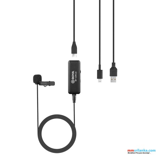 BOYA BY-DM10 DIGITAL LAVALIER MICROPHONE-iOS & PC (6M)