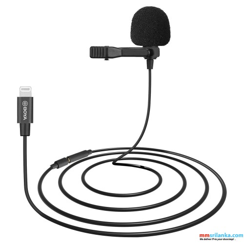 BOYA BY-M2 Clip-on Lavalier Microphone for iOS Devices (6M)