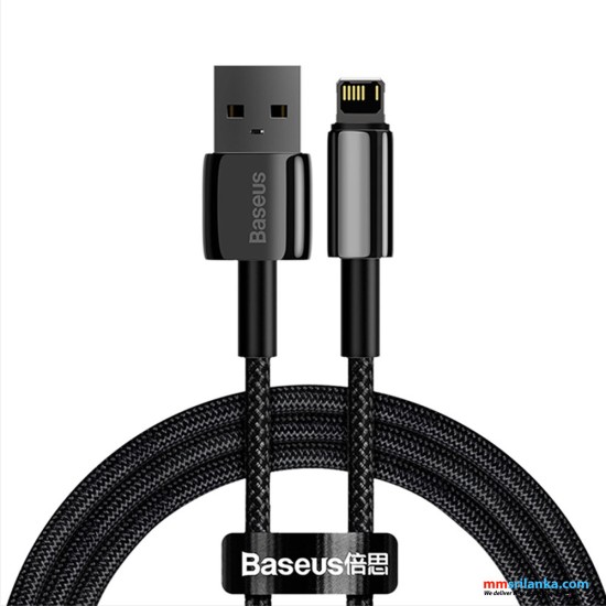Baseus Tungsten Gold Fast Charging Data Cable USB to iP 2.4A 2M
