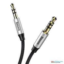 Baseus Yiven Audio Cable 3.5 male Audio M30 1M Silver+ Black
