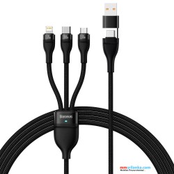 Baseus Flash Series Ⅱ Two-for-three Charging Cable U+C to M+L+C  100W 1.2m