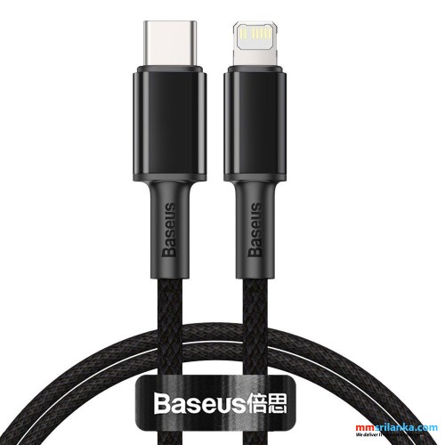 Baseus High Density Braided Fast Charging Data Cable Type-C to  iP PD 20W 1m