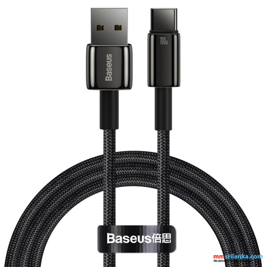 Baseus Tungsten Gold Fast Charging Data Cable USB to Type-C  100W 1m