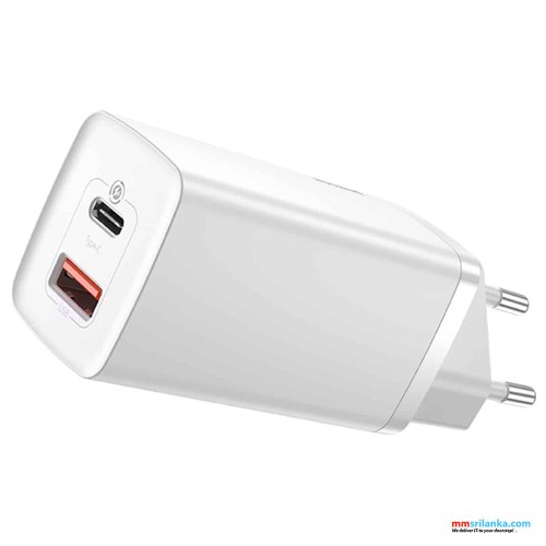 Baseus GaN2 Lite Quick ChargerC+U 65W CN White