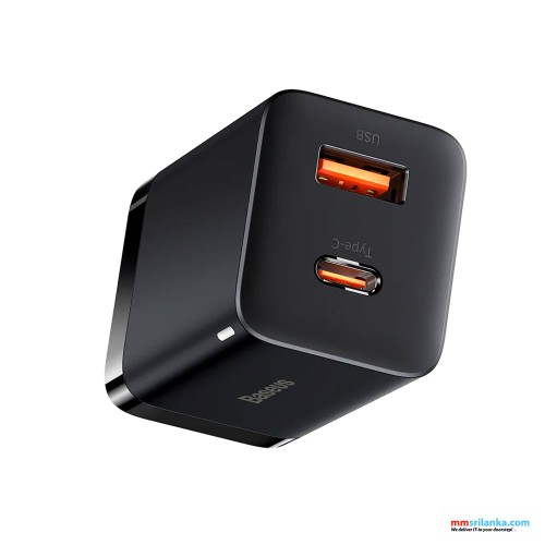 Baseus Super Si Pro Quick Charger C+U 30W CN Black