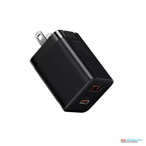 Baseus Super Si Pro Quick Charger C+U 30W CN Black