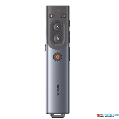 Baseus Orange Dot AI Wireless Presenter – Grey (6M)