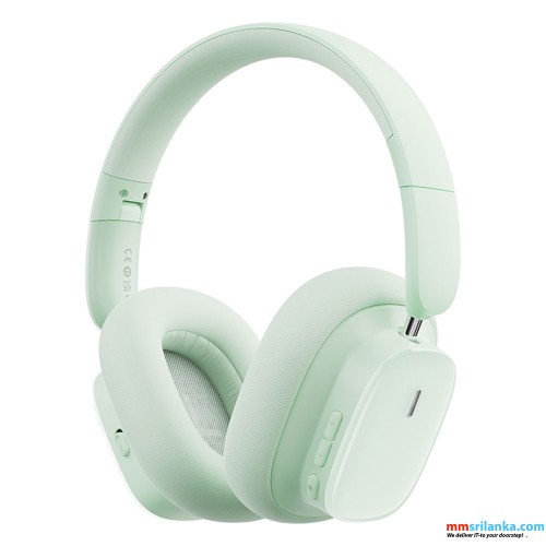 Baseus Bowie H1i Noise-Cancellation Wireless Headphones – Natural Green