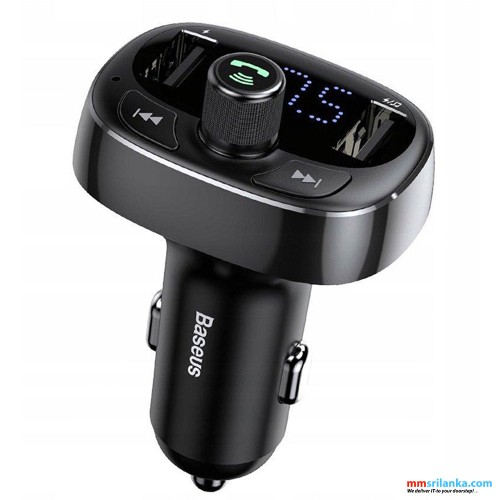 Baseus T typed S-09 wireless MP3 Car Charger Black