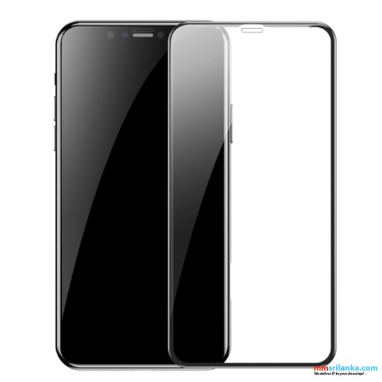 Baseus Set of 2x Full Screen Glass With 0.3mm Frame 9H iPhone 11/iPhone XR+ Black Positioner 
