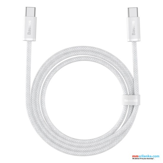 Baseus Dynamic Series 2m Fast Charging Data Cable Type-C to Type-C 100W White (6M)