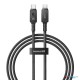 Baseus 1m Unbreakable Series Fast Charging Data Cable Type-C to Type-C 100W Cluster Black (6M)