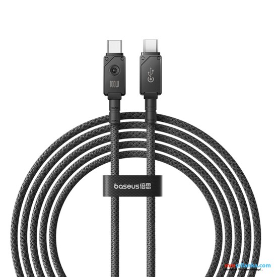 Baseus 2m Unbreakable Series Fast Charging Data Cable Type-C to Type-C 100W Cluster Black (6M)