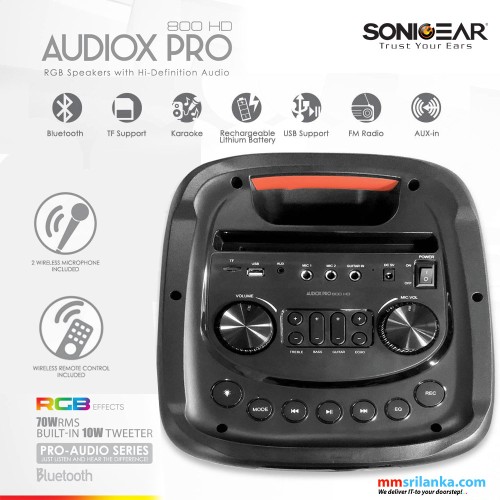 SONICGEAR AUDIOX PRO 800HD | RGB SPEAKER | HI-DEFINITION AUDIO (1Y)