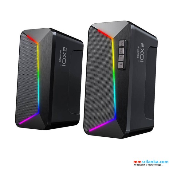 SONICGEAR IOX 2 | STEREO BLUETOOTH 2.0 SPEAKER SYSTEM | TOTAL SYSTEM POWER 10 RMS | WITH RGB EFFECT (1Y)