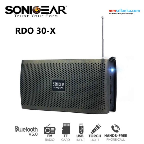 SONICGEAR SONICGO RDO 30X BLUETOOTH PORTABLE SPEAKER WITH HANDSFREE (1Y)