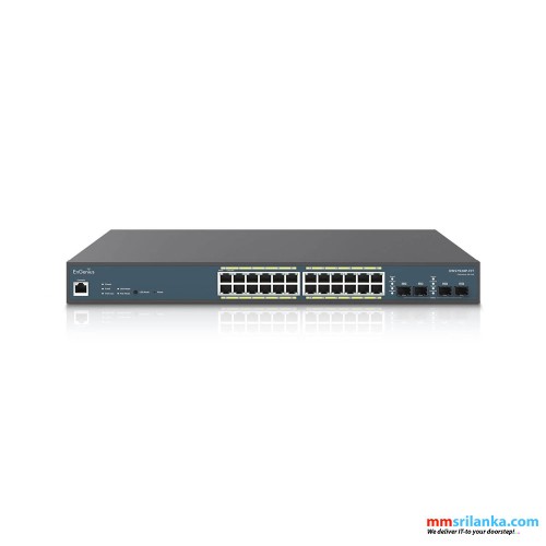 EnGenius Fit 24-Port Gigabit 240W PoE+ Switch with 4 SFP Ports (2Y)