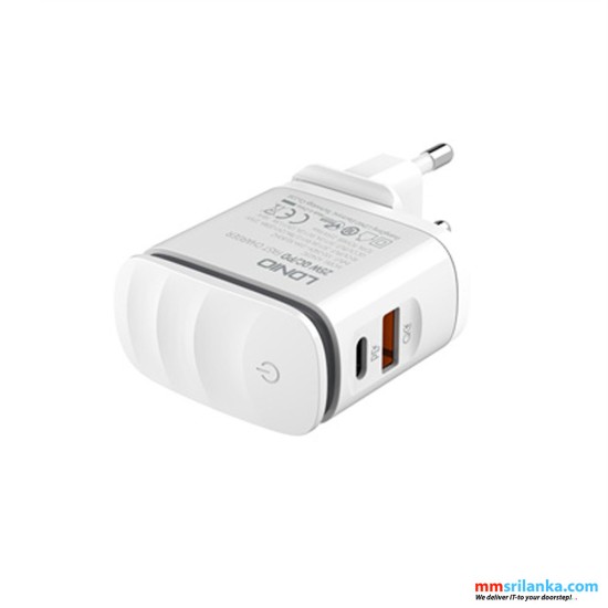 LDNIO A2423C 25W PD QC 3.0 Charger (6M)
