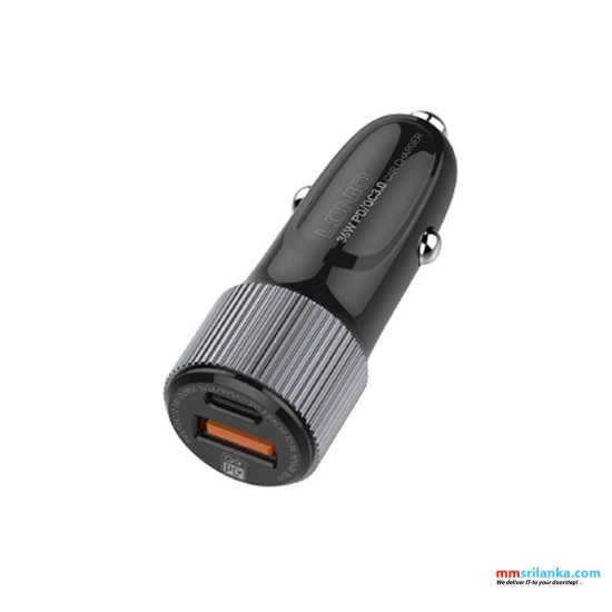 LDNIO C510Q 36W QC3.0 + PD in-car Charger