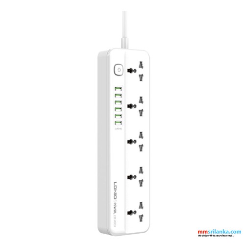 LDNIO SC5614 5AC Outlets Universal Power Strip (6M)