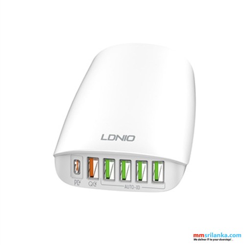 LDNIO A6573 65W Multi-ports Desktop Charging Station (6M)