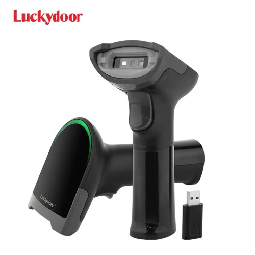 Luckydoor L500RB Wireless Handheld 2D Code Scanner Barcode Scanner (1Y)