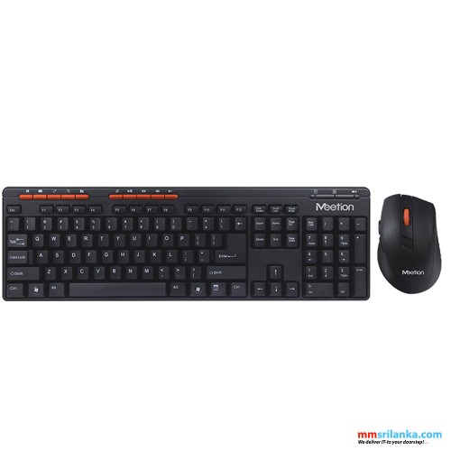 Meetion MT4100 - Wireless Keyboard & Mouse Combo Pack (6M)