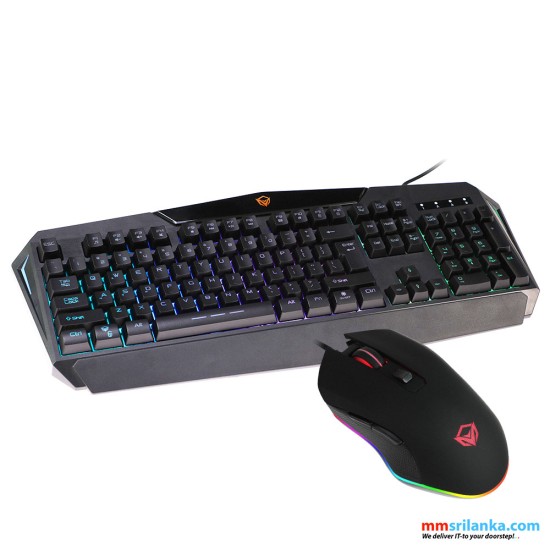 Meetion C510 Backlit Rainbow Gaming Keyboard and Mouse (6M)