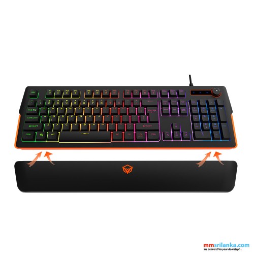 Meetion K9520 RGB Magnetic Wrist Rest Gaming Keyboard (6M)