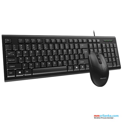 Meetion MT-C100 Wired Keyboard & Mouse Combo Pack (6M)