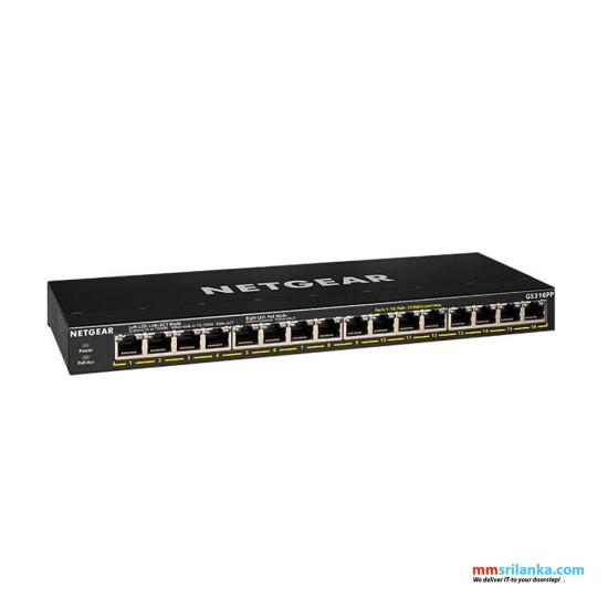 NETGEAR 16-Port Gigabit Ethernet Unmanaged PoE+ Switch