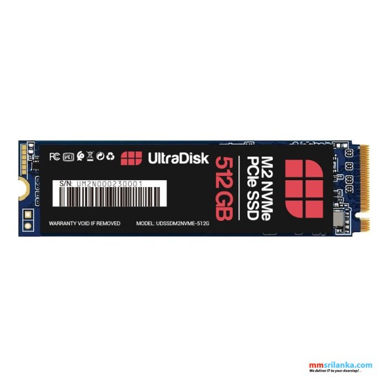 UltraDisk 512GB NVME M.2 PCle (Gen3X4) SSD (2Y)