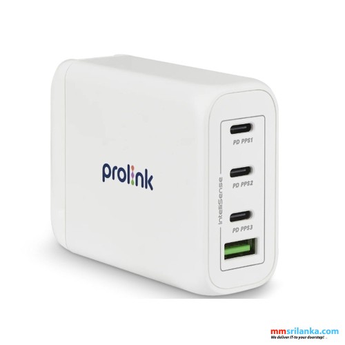 Prolink 120W 4-port GaN Charger PTC412001