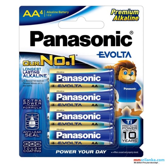 Panasonic Evolta  AA Batteries 1.5V ,4 Batteries in one Pack
