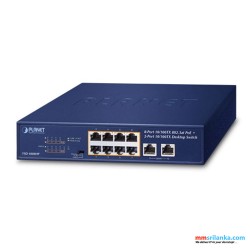 Planet  8-Port 10/100TX 802.3at PoE + 2-Port 10/100TX Desktop Switch (2Y)