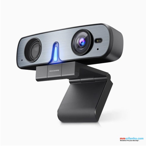 ROCWARE RC08 All-in-One Full HD 1080p USB Webcam with Speaker and Mic