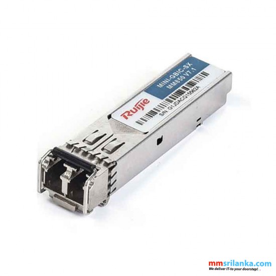 Ruijie MINI-GBIC-SX-MM850 1000BASE-SX SFP 850-nm 550-m DDM Duplex LC MMF Optical Transceiver Module (3Y)