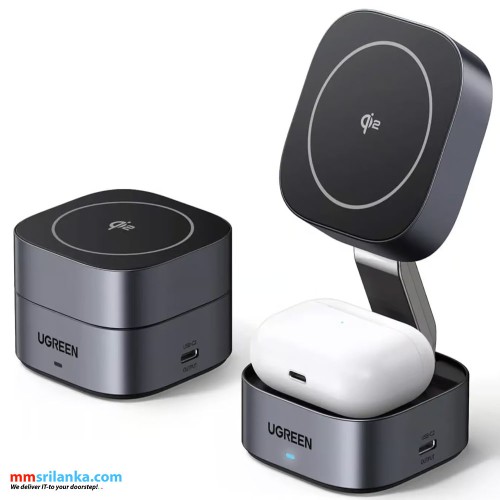 UGREEN 2in1 Magnetic 15W Wireless Charger