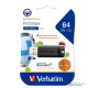 VERBATIM 64GB PinStripe USB 3.2 Gen 1 Flash Drive (3Y)