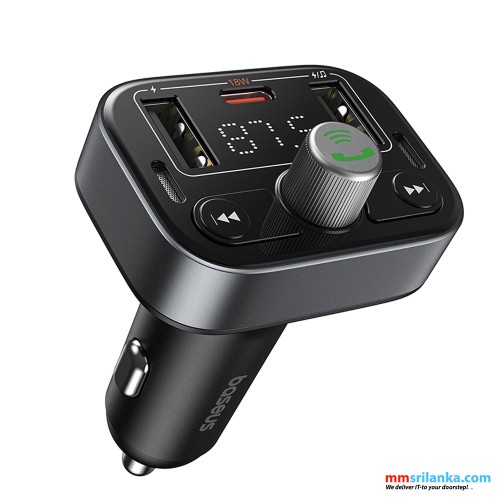 Baseus S-09 Pro Series Car FM Transmitter Cluster Black (6M)