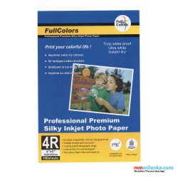 FULLCOLORS PROFESSIONAL PREMIUM SILKY INKJET 4R 260GSM PHOTO PAPER 100 SHEETS PACK