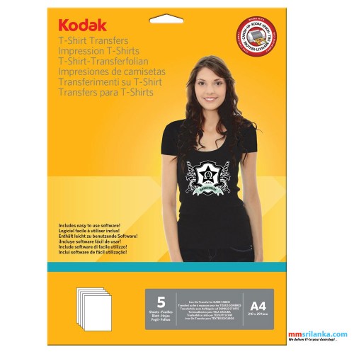 Kodak Sublimation Transfer Paper A4 (210X297mm) 100 GSM for T-Shirt ...