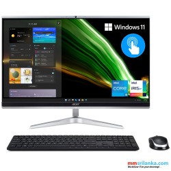 Acer Aspire C24-1651-UR15 AIO Desktop | 23.8" Full HD IPS Touch Display | 11th Gen Intel Core i5-1135 G7