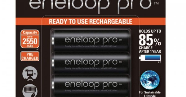 Panasonic Eneloop Pro AA Rechargeable Batteries 4's Pack, Batteries, Panasonic, Power & Batteries, Technology — Discount Office