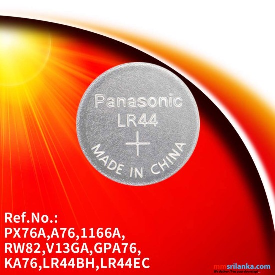 Panasonic LR44 Coin Cell Battery
