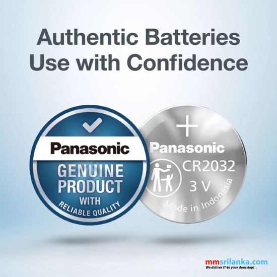 Panasonic CR2032 3 Volt Lithium Coin Battery (20 Batteries)
