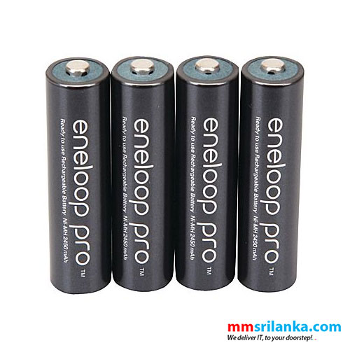 Panasonic Eneloop Pro AA 2550mAh Rechargeable Batteries - 4 Pack