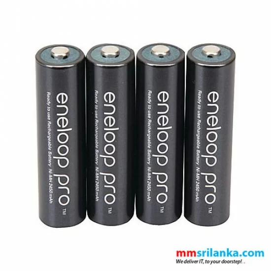 Panasonic Eneloop Pro Aa 2550mah Rechargeable Batteries 4 Pack